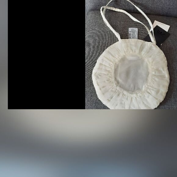 NWT Zara Embroidered Tulle Handbag - Picture 10 of 14